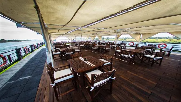 Sun deck of the Concerto II Nile Cruise Nile cruise